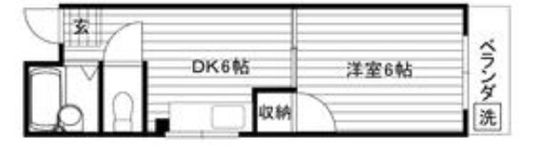 【地下鉄谷町線 駅	千林大宮 駅から徒歩 で12分】いすず東ハイツ